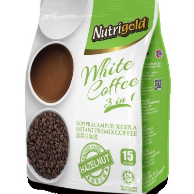 Nutrigold 3in1 White Coffee Hazelnut 30g x 12s