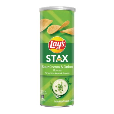 LAY'S MY STAX SOUR CREAM & ONION 135G x 24