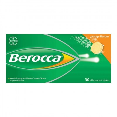 Berocca Orange Effervescent Tablets 30's