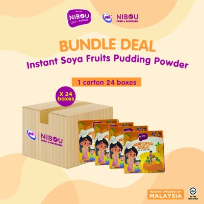 Nibou (NBI) DADIH Instant Soya Fruits Mango Pudding Powder (90gm X 24)