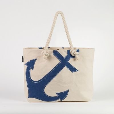# RB 118 BLUE - TOSSA Fashion Cotton Bag  Anchor (400 gm. Per Unit)