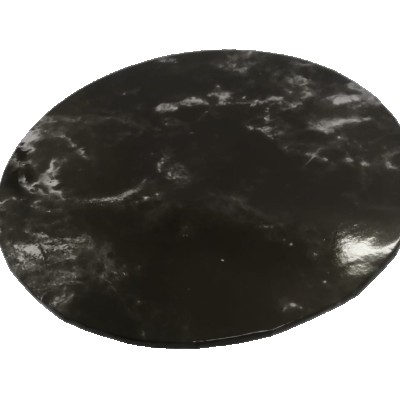 8.5" Round Black Marble Cake Board [2.7MM thick]