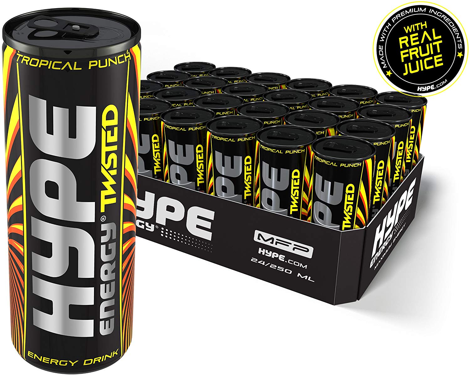 HYPE-TWISTED - TROPICAL PUNCH 1 24 (250ml each)