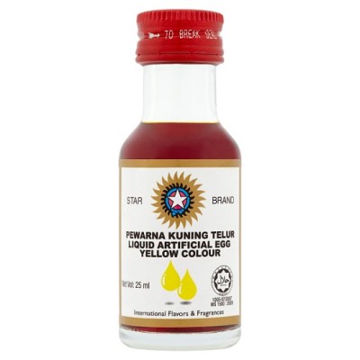 Star Brand Liquid Artificial Egg Yellow Color 25ml [KLANG VALLEY ONLY]