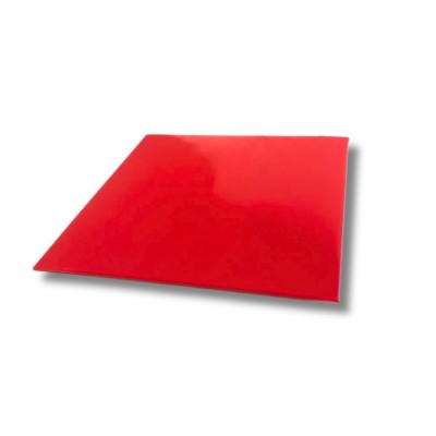 12" Square Red Cake Board [2.7MM thick]