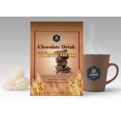 LAMIS High Fibre Chocolate Drink with Super Fine Wheat Bran(35gm x 15 sachets box) (525 g Per Unit)