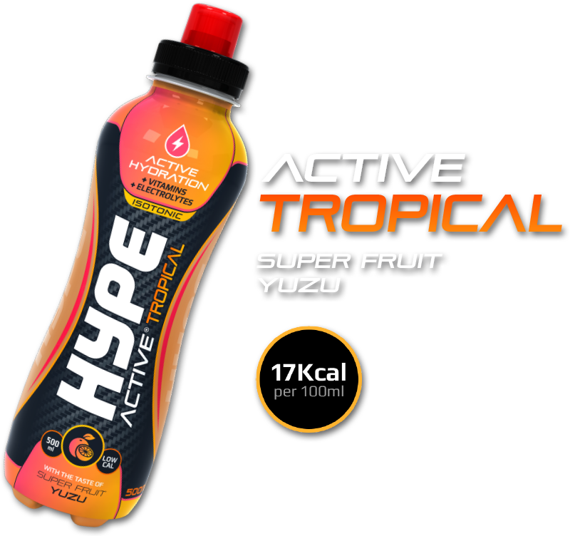 HYPE-ACTIVE ISOTONIC TROPICAL  1 24 (500ml each)