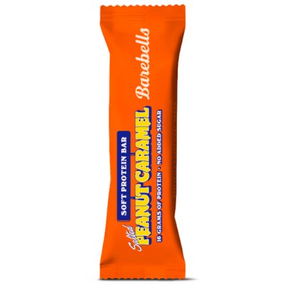 BAREBELLS Soft Bar - Peanut Caramel  55g x 12 bars (3 cartons per bundle)