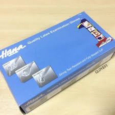 HANA Latex Gloves 100pcs (300g Per Unit) [KLANG VALLEY ONLY]