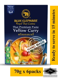 BLUE ELEPHANT YELLOW CURRY PASTE 70G X 6