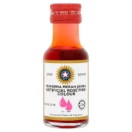 STAR BRAND Food Coloring- Rose Pink 25ml (12 Units Per Carton) [KLANG VALLEY ONLY]