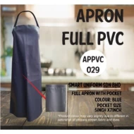 PVC Full Apron Blue APPVC029