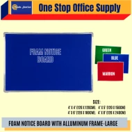 COLOUR FOAM NOTICE BOARD - MAROON COLOUR ( 1' x 2' ) MEDIUM SIZE