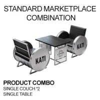 Industrial Style Bar Counter - Package A