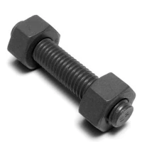 STUDBOLT  1.2"X65 mm c w 2 hvy hex nut A193 B7  A194 GR. 2H, Plain