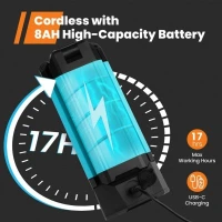 **Rechargeable Work Light With Stand, GoGonova Cordless Work Light With Triple