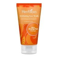 Herbion Naturals 2 in 1 Face Wash & Exfoliator with Orange Peel Extracts & Vitamin E (100ml)