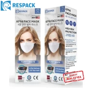 Respack KF94 4ply Surgical Face Mask - White (20pcs box)