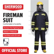 Sherwood Nomex IIIA Fire Fighting Suit Fireman Suit (Orange : M)