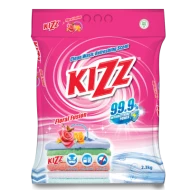 Kizz Detergent Powder (Floral) 6 x 2.3kg (6 Units Per Carton)