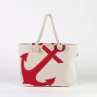 # RB 118 RED - TOSSA Fashion Cotton Bag  Anchor  (25 Units Per Carton)