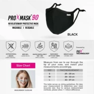 PROXMASK 90 Antimicrobial Reusable Face Mask - S Size