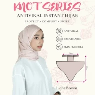 Knot Series Antiviral Instant Hijab - One Size