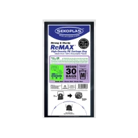 Sekoplas ReMAX HDPE Garbage Bags - M (30 Pcs x 80 Packets)