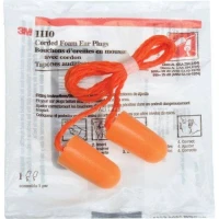 3M 1110 (CE) CORDED FOAM EAR PLUG - SNR 29DB (10 PAIRS per PACK)