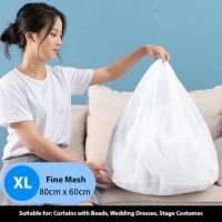 Drawstring Laundry Bag Fine Mesh (XL)