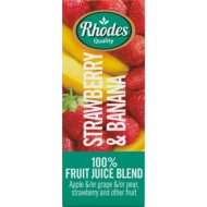 Rhodes Strawberry & Banana 200ml x 24