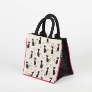 # AB 45 - TOSSA Jute Gift Bag Cats print (100 gm. Per Unit)